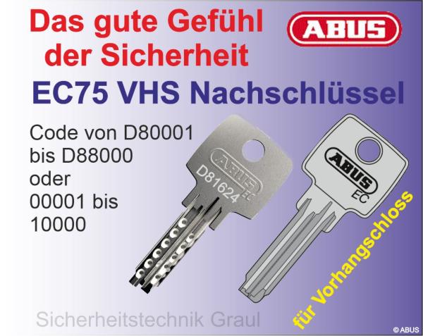 Nachschlüssel EC75 30-40
